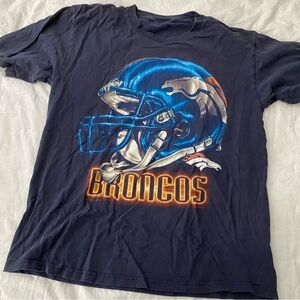 broncos football graphic tee
